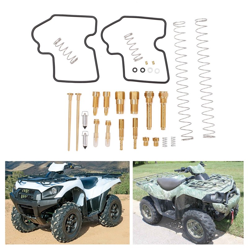 30pcs Motorcycle Carburetor Repair Kit Replacement for Kawasaki Brute Force