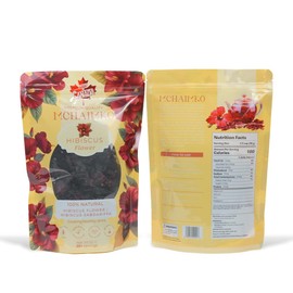 MCHAIMKO Organic Dried Hibiscus Flowers (1.7oz/52g) – 100% Natural & Premium Quality | Herbal Tea, Cooking, Baking & Skincare | Rich in Antioxidants, Caffeine-Free, Non-GMO, Hand-Picked, No Additives, Packed in Canada & 25+ servings, Hibiscus sabdariffa,