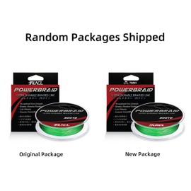RUNCL PowerBraid Fishing Line, Durable Braided Line 8 Strands - Seamless Weaving Tech, Enhanced Coating Tech, Round Profile, Zero Stretch, High Sensitivity (Hi-Vis Green, 300Yds, 30LB(13.6kgs))