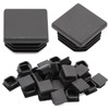 20 Pack 25mm(1”) Square Tube End Cap Plastic Plugs,25mmx25mm Square