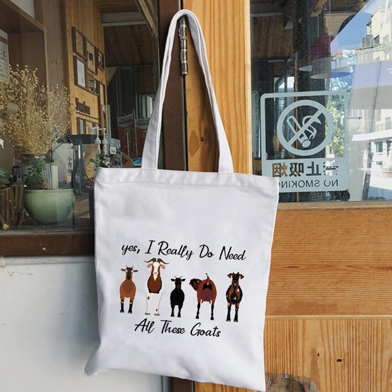 Funny Goat Tote Bag Goat Related Gift Yes I Really