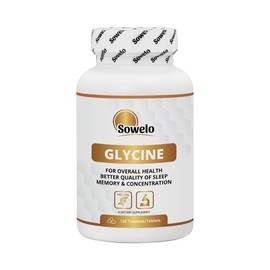 Sowelo - Glycin, 120 Tabletten der Aminosäure, Hohe Konzentration pro Tablette 750 mg, für 120 Tage Nahrungsergänzung, Trägt zum Aufbau von Kollagen Bei