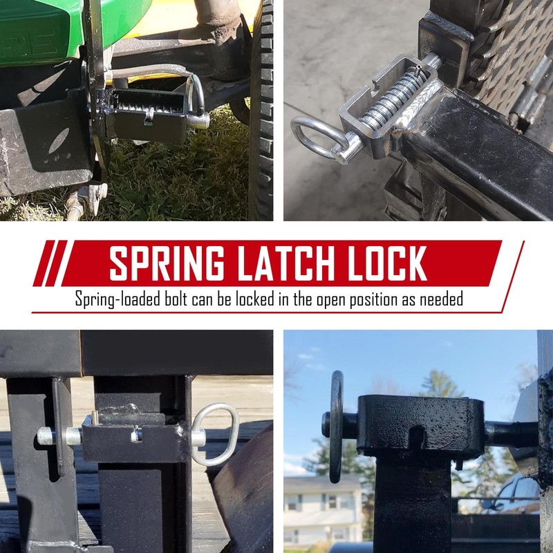 SPARKWHIZ Weld-On 5/8" Spring Latch Assembly with Plain Tube, Trailer