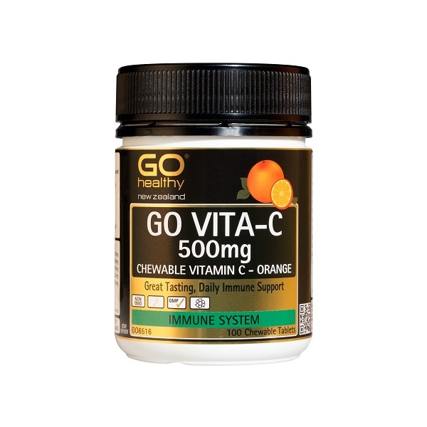 GO Healthy GO Vita-C 500mg Orange Chewable Tablets 100