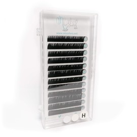 Mlashes | Blister extensiones de pestañas Mink Mix 1x1 curvatura D (.20) largos 9-15mm