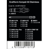 Wera 05071116001 Tool Set, Kraftform Kompakt 60, Stainless Steel, 17-Piece