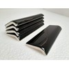 Black 2 x 6 in Ceramic Tile Bullnose Mud Cap