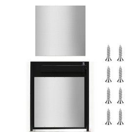 Otoolling 1 Pcs 36in x 36in Stainless Steel Commercial Door Kickplate - Large Silver Kick Plate for Exterior Doors - Anti-Scratch Protection for Wood & Metal Doors