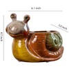 WENDIN Cute Ceramic Succulent Pot Small Indoor Animal Shaped Planter