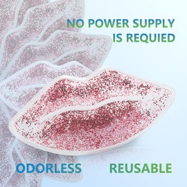 Lip-shaped Ice Patch, Hot and Cold Compress, Gel Lip Plaster, Gel Ice Pack, Lip-Shaped Reusable, Reduces Swelling, Leak-Proof