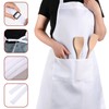 Xthrotsenk 2 Pack Chef Apron and Hat Set 2 Pockets
