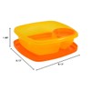 Take A Dip 2 The Side Orange-Yellow Food Storage Snack
