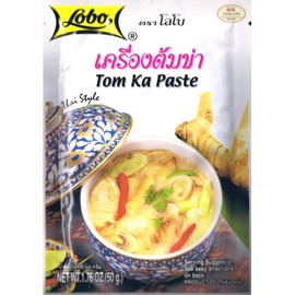 Lobo Thai Envelope Spicy Coconut Chicken Soup, Tom Ka, 1.76 Ounce (Pack of 10)