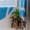 Nicola Spring Turkish Cotton Beach Towel - Light Blue -