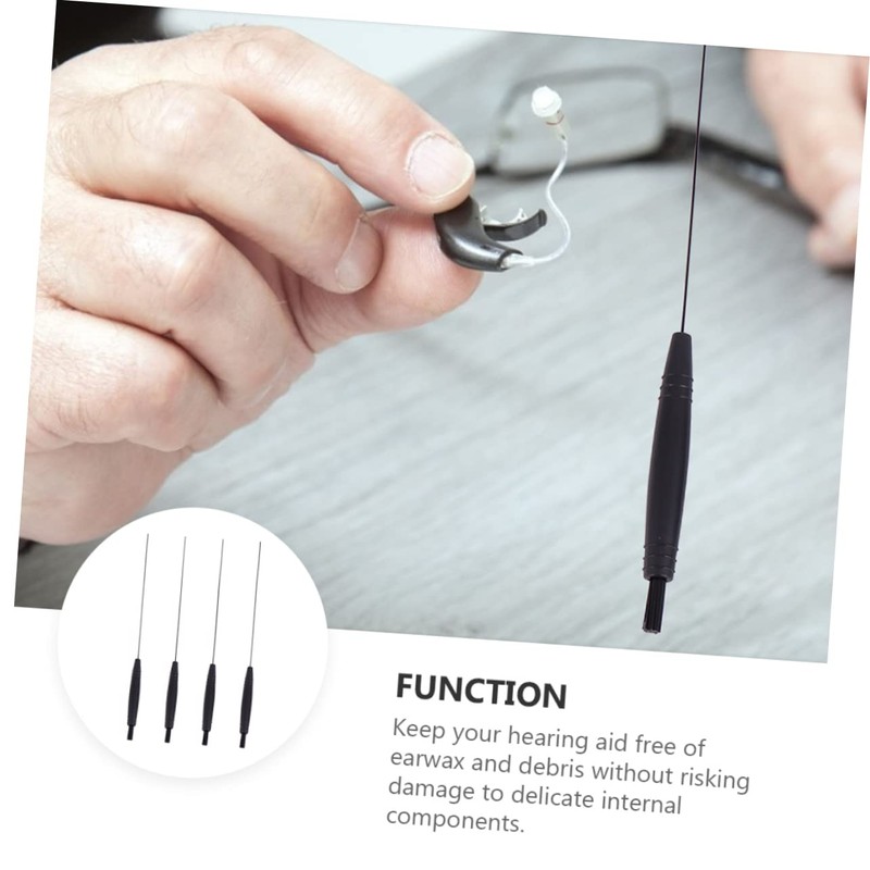 FRCOLOR Hearing Aid Cleaning Brush Set with Magnet Essential Hearing
