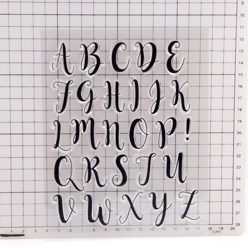 Arrietty Capital Letters Alphabet Alphabet ABC Letters Clear Stamp for
