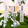 H&D 4 Stück Vintage nachfüllbare Parfümflaschen Glas Leere Sprühflasche Hochzeit