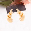 YISXVD Chunky Waterdrop Petal Flower Stud Earrings for Women Geometric