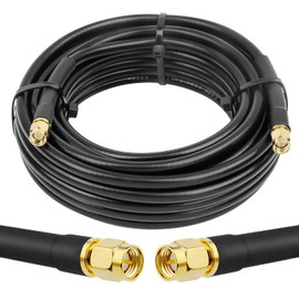 XRDS -RF RG8X SMA Male to SMA Male Coax Cable 25FT, RG8X 50 Ohm Low Loss Pure Copper SMA Cable for SDR Equipment Antenna, Ham Radio, 3G 4G LTE Antenna, ADS-B, GPS and etc
