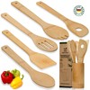 Heim.Liebe Premium Wooden Bamboo Spoon Set Including Container - Sustainable