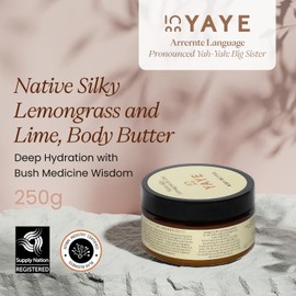Yaye Body Butter, Native Silky Lemongrass And Lime, Deep Hydration for Ultra-Dry Skin, Rich Feel, Fast Absorbing, Non-Greasy Formula, Uplifting Lemongrass And Lime Scent, Vegan, No Harsh Chemicals