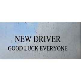 New Driver Decal for Truck, Funny, Tumbler, Window, Helmet, Bumper Sticker, Decal for Laptop, Phone, Home Decoration