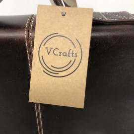 V Crafts Leather Bible Cover Book With Handle And Pocket-{11.5"L  x  7.5W}Buffalo Leather