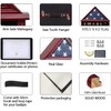 Tieeqe Large Military Shadow Box Solid Wood Burial Flag Display