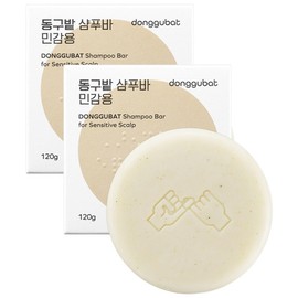 Donggubat shampoo bar for sensitive skin, 2 packs, 120g / 동구밭 샴푸바 민감용, 2개, 120g