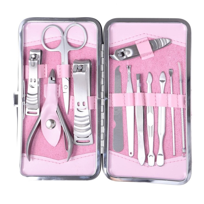 Five Season 12pcs Stainless Steel Manicure Pedicure Set Nail Scissors