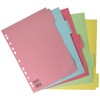 5 Part Card Subject Dividers A4