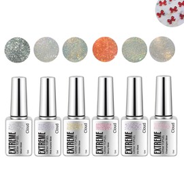 Cloud Extreme Glitter Top Gel 6-piece set / 클라우드 익스트림 글리터 탑젤 6종 세트