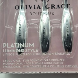 Olivia Grace Boutique  3 Piece Foundation Brush Set