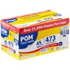 POM Pom Embossed 2-ply Toilet Paper, White, 45 Rolls, 473