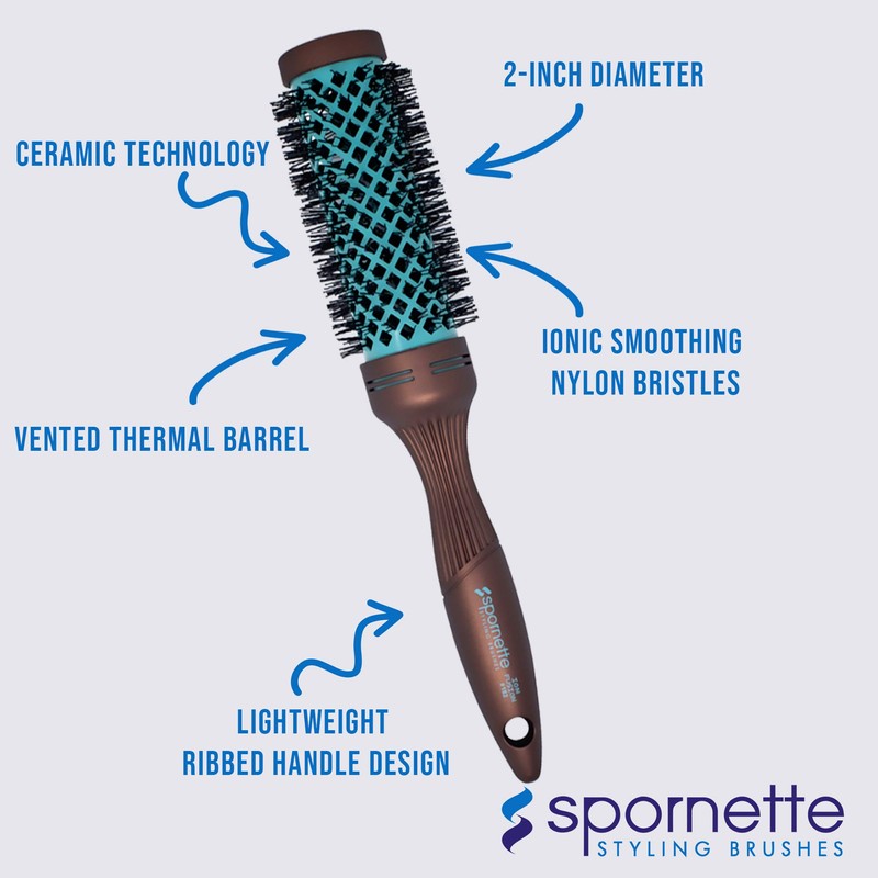 Spornette Ion Fusion 2 inch Round Brush With Thermal Ceramic