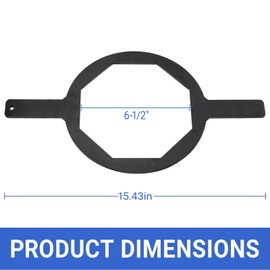 Metal 154512 Wrench 6-1/2" Across Flats Pool & Spa Sand Filter Cap Seal Wrench Compatible with Pool & Spa Sand Filter Models TA 30D,40D,50D,60D,Pentair Tagelus,Triton II Pool/Spa Valve and Filters