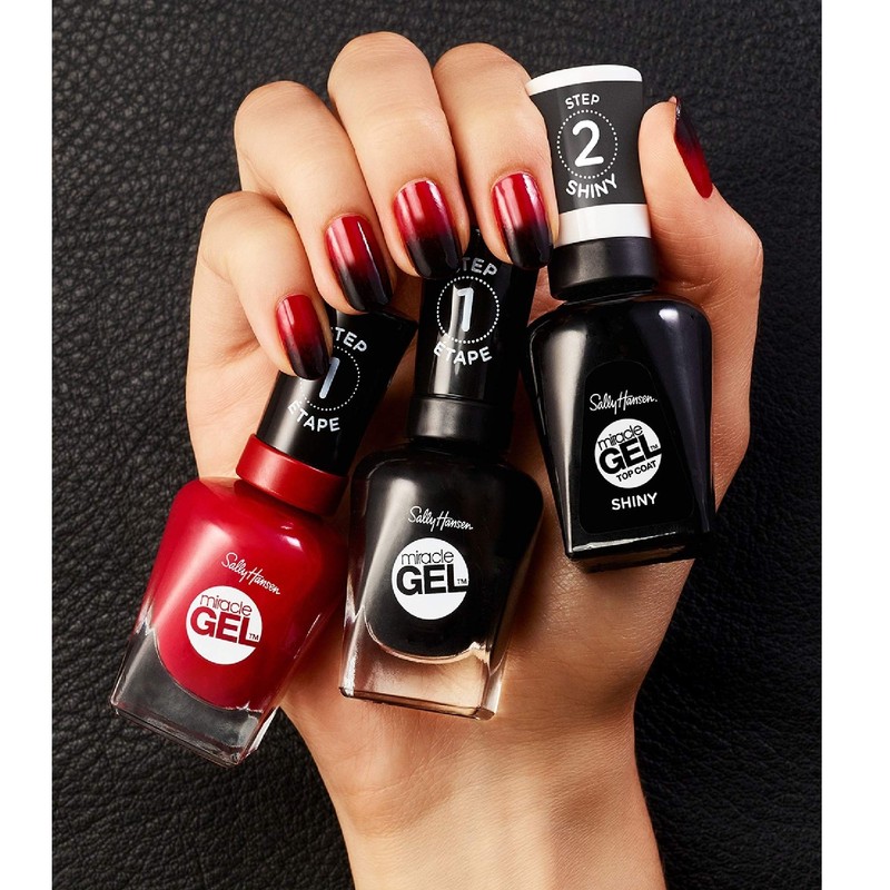 Sally Hansen Miracle Gel Nail Polish, Shade Redgy 419 (Packaging