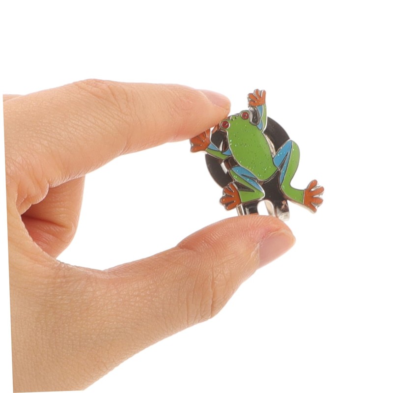 KOMBIUDA Frog Shape Golf Hat Clip Durable Decorative Marker for