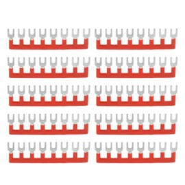 10pcs Barrier Fork Type Stripe 400V 25A PVC Copper TB Terminal Strip Block for Household Appliances Construction Sites TB 2508