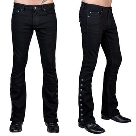 Wornstar Hellraiser Side Button Jeans - Black