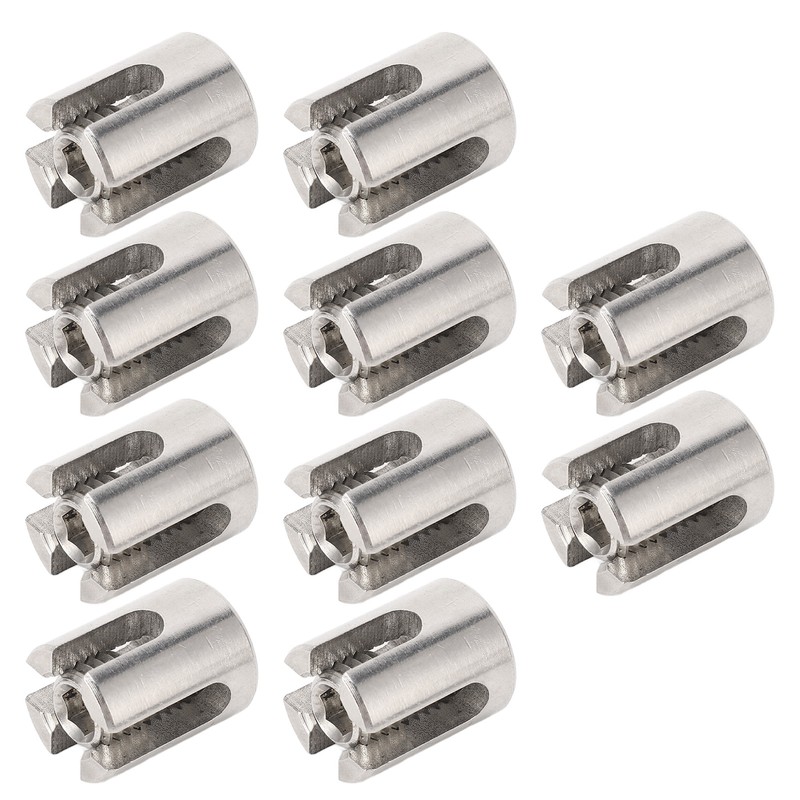 10Pcs Wire Rope Trellises Cross Clip Stainless Steel Cable Railing