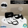 Medstar Baumanometro Aneroide Medstar Kit con Estetoscopio de Doble Campana