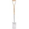 Berry&Bird Garden Digging Spade, 41" Stainless Steel Square Border Spade,