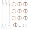 Swpeet 15Pcs 5/16 x 1"-3/4" Spring-Loaded Lynch Pin Linch Pin