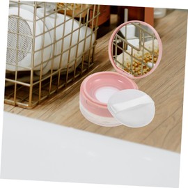 Mikinona Reusable Plastic Makeup Powder Box 2pcs Loose Powder Container Case Fine Sieve Natural Makeup Look