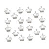 FOMIYES 30pcs Elegant Crown Rhinestone Nail Art Charms Alloy Manicure