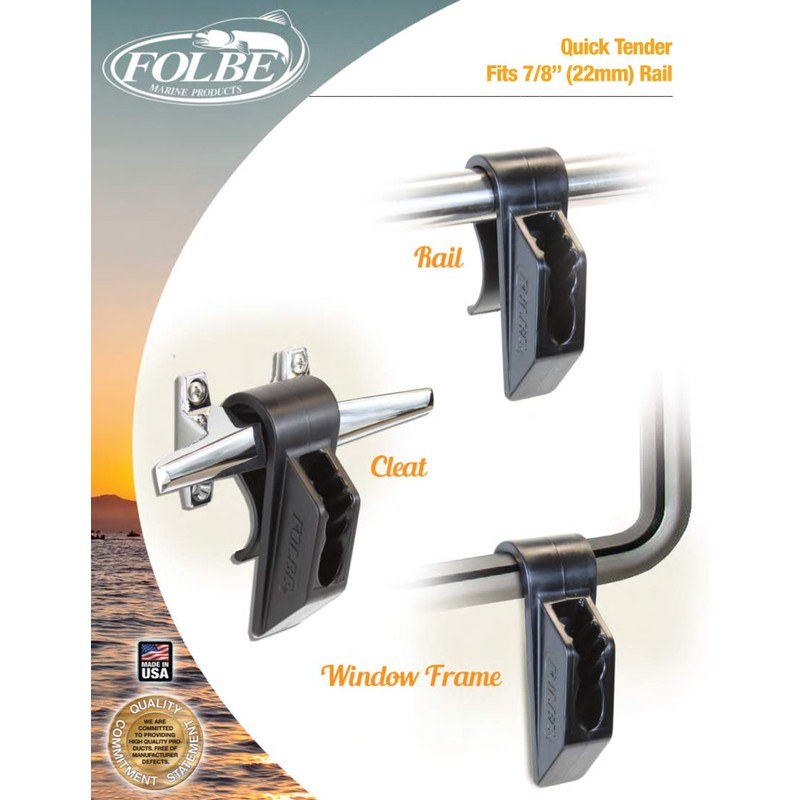 Folbe Boat Fender Hanger Adjuster Clip (Sold in Pairs) -