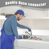 3 PCS Double Hose Connector Set, Dishwasher Waste Pipe Connectors