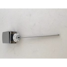 NUFLUSH Chrome Push-Down Flush Handle, Side Mount