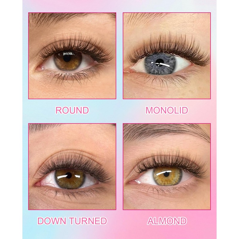 Brown Self Adhesive Glueless Lashes - False Eyelashes Waterproof Natural